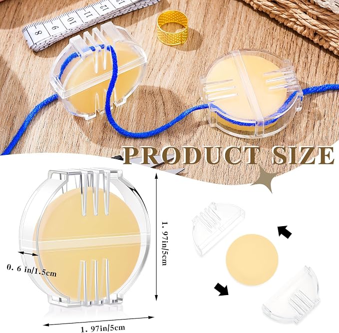 Maitys 2 Pcs Thread Wax Thread Conditioner Beeswax - Image 2