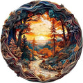 Wooden Puzzles Adults, 3D Winding Road Wooden Puzzles 300 Pieces, Unique Animal by Jollitot
