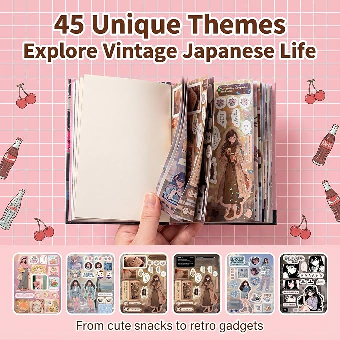 Tmtains 800Pcs Japanese Sticker Book - Image 4