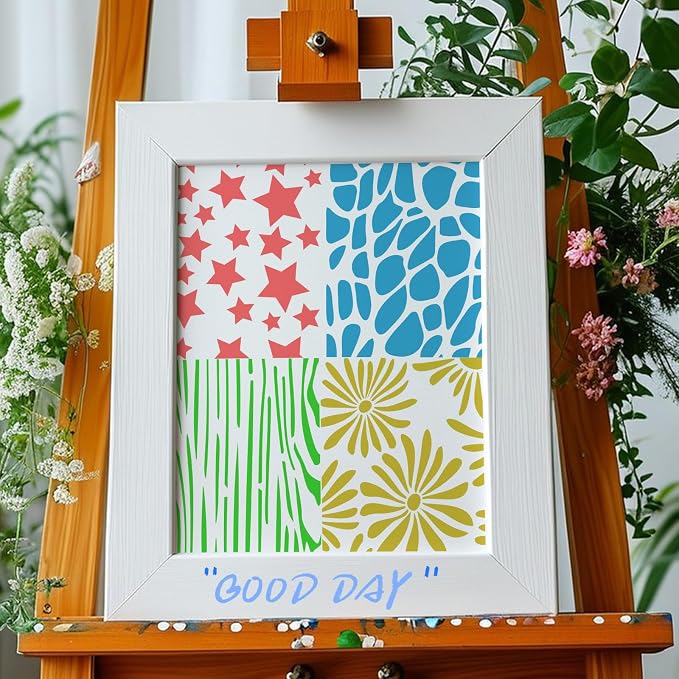 Yazhiji 8PCS Large Stencils for Geometric Painting, Reusable Geometric Painting - Image 8
