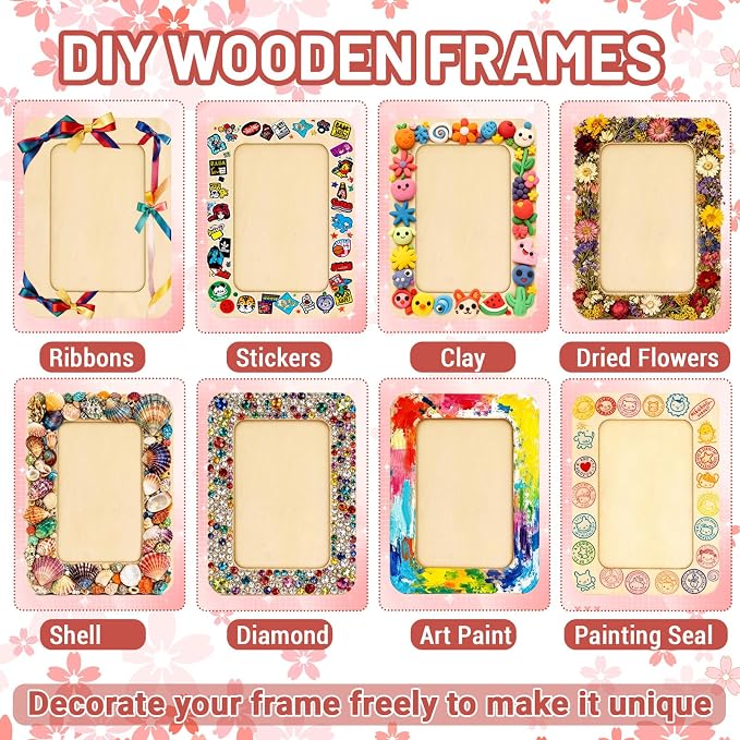 RYKOMO 24 Pack DIY Wooden Picture Frames - Image 4