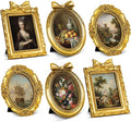 Vicenpal 6 Pcs Tiny Picture Ornate Frames 4 x 6 Inch Small Vintage Oval Picture by Vicenpal