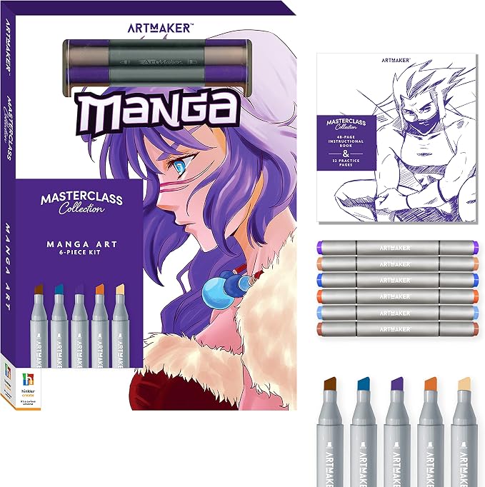 Hinkler Art Maker Masterclass Collection: How to Draw Manga Kit by Hinkler