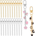 Chuyau 20pcs Keychain Making Kit Gold Silver Swivel Snap Hook Lobster Claw by chuyau