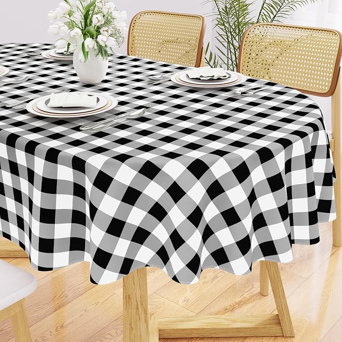 Smiry Oval Table Cloth, Waterproof Vinyl Tablecloths by Smiry