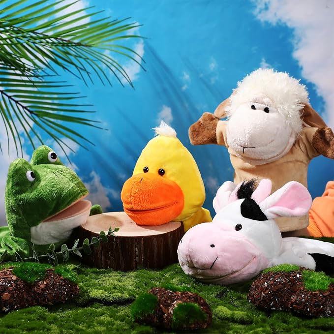 RoundFunny 4 Pcs Hand Puppet Animal - Image 3