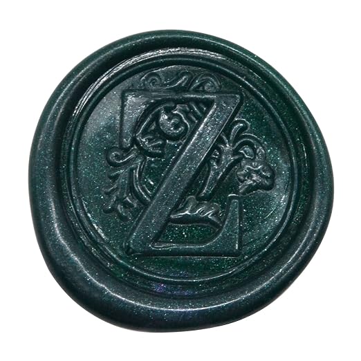 Medieval Initial Alphabet Sealing Wax Stamps, Brass Head Wooden Handle - Image 2