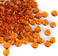 1LB Glass Marbles, Transparent and Smooth Flat Glass Beads by MESCHETT