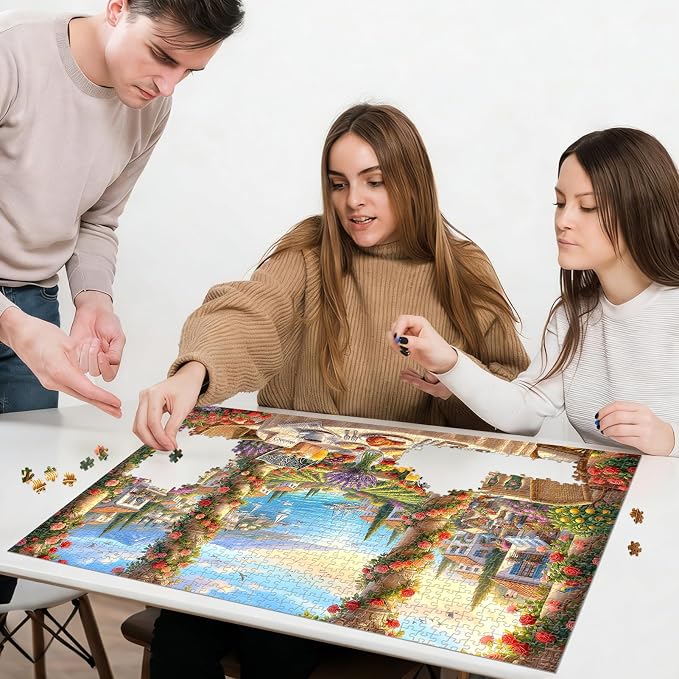 Mediterranean Morning Puzzles for Adults 1000 Pieces, Challenging Jigsaw - Image 6