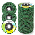 10 Pack Strip Disc Stripping Wheel for Angle Grinder 4.5'' x 7/8'', Grinding Wheels Stripper Wheels for Removing Paint, Wood, Rust Welds, Oxides of Metal
