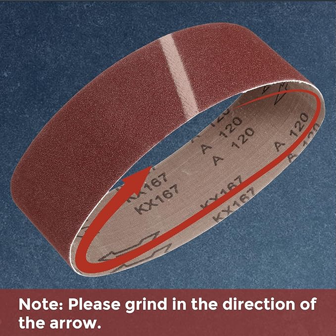 5 Pcs Sanding Belts 6 x 89 Inch 120 Grit Aluminum Oxide Abrasive Sandpaper for Belt Sander Metal Grinding Wood Working Weld Rust Removal