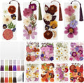 344 Pcs Pressed Flower Bookmark Making Kit | 50 Laminating Pouches by Unknown