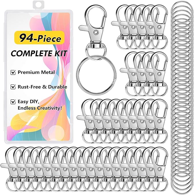 Bonison 94pcs Keychain Making Kit by Bonison