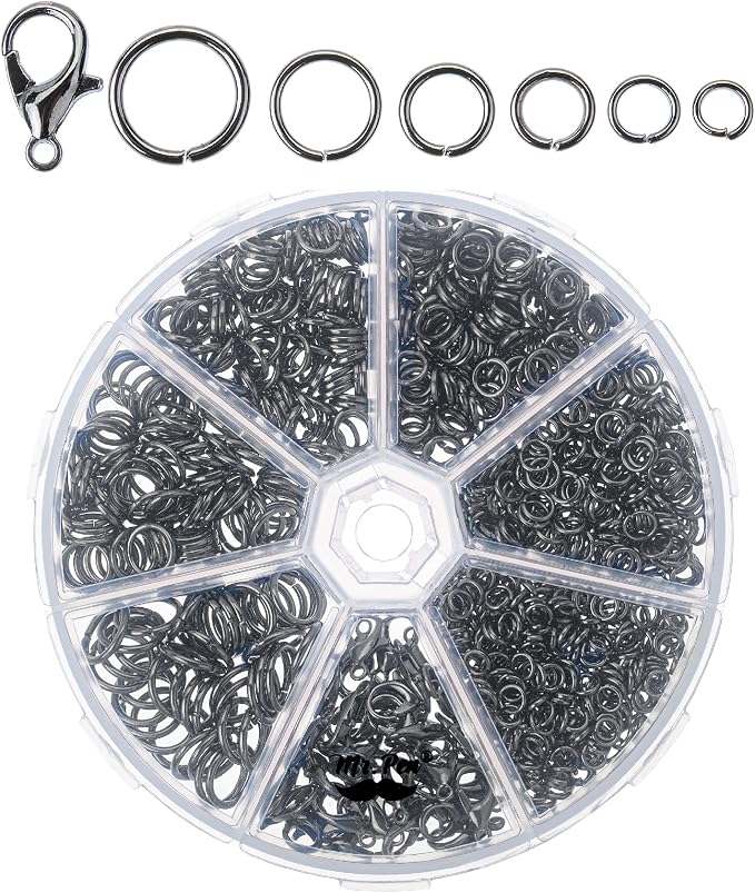 Mr. Pen- Open Jump Rings Set, 6 Assorted Sizes, Jewelry Making Findings by MrPen