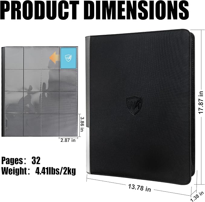 Card Binder for Trading Cards, 16 Pocket - Image 4