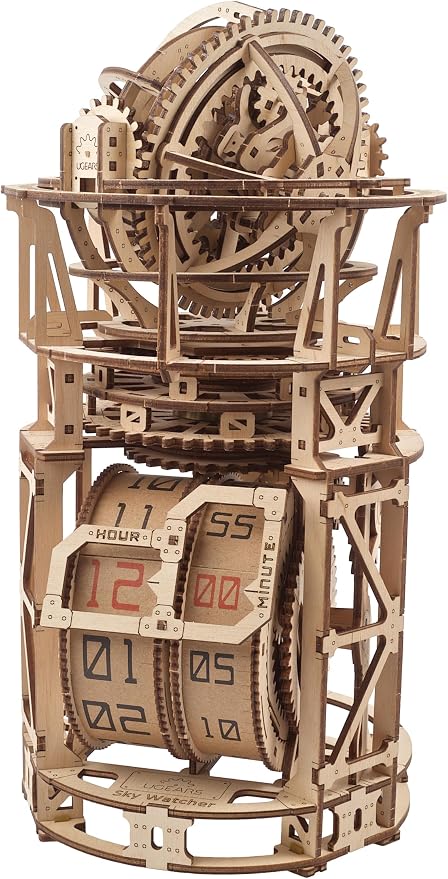 UGEARS Astronomer Table Clock by UGEARS-ModelingJoy