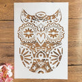 TIAMECH A4 Reusable Mandala Owl Stencil by TIAMECH