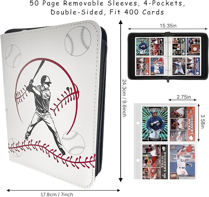 Baseball Card Binder, Trading Card Album - Image 6