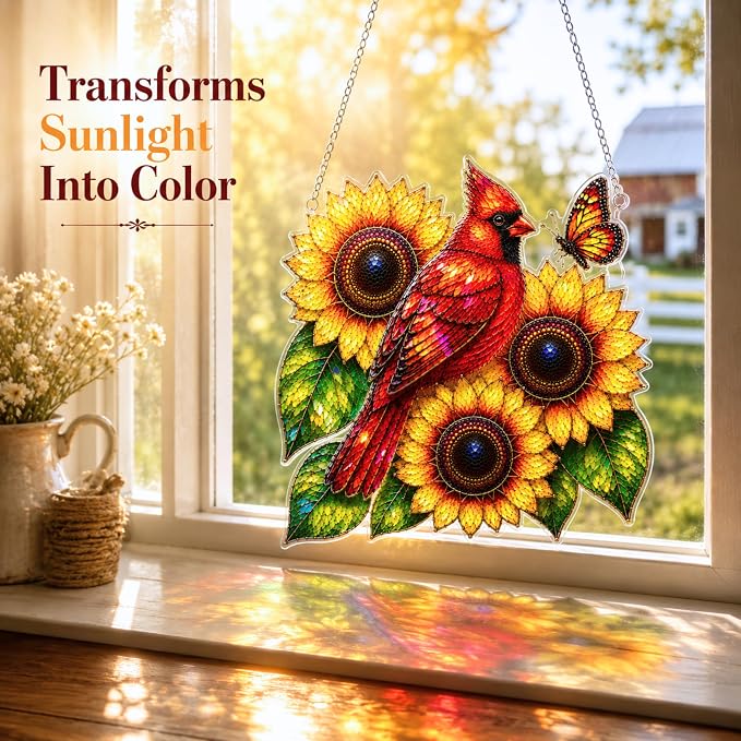 Cardinal Memorial Suncatcher - Image 2