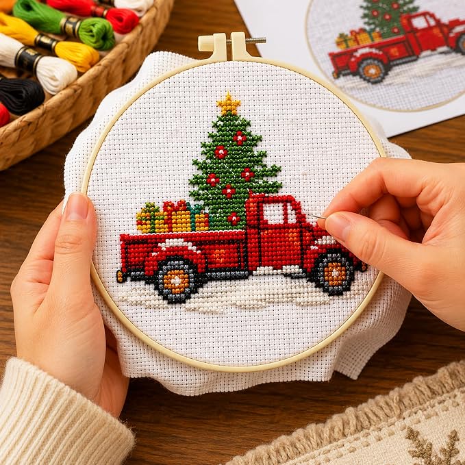 Zhenqing 11CT Stamped Cross Stitch Kit - Image 3