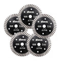 SHDIATOOL Tile Diamond Saw Blade,5Pcs 3In/75mm x Arbor 3/8In/10mm for Ceramic,Hard Porcelain,Glazed Tiles Dry Cutting disc