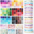 Gaspletu 7200PCS 6mm Glass Beads Bracelet Making Kit, 144 Colors Crystal Beads by Gaspletu
