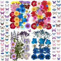 152 Pcs Dried Pressed Flowers for Resin and Nails, Real Natural Flowers Leaves by LUCISKY