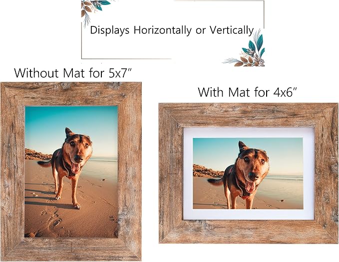 Califortree Rustic Brown 5x7 Picture Frame - Image 3
