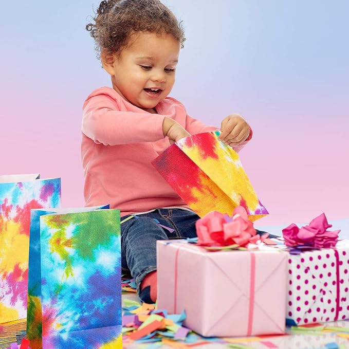 Zonon Tie Dye Paper Bags, Goody Bags - Image 7