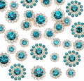 100pcs Sew on Rhinestones Crystals Glass Gems Metal Claw Mixed 8mm 10mm 12mm by UYTRDVG