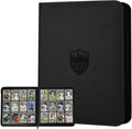 12 Pocket Ringless Side Loading Trading Card Binder, 720 Cards PU Fixed Page by GERMUN