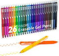 Lineon Erasable Gel Pens, 26 Colors Retractable Erasable Pens Clicker by ShuttleArt