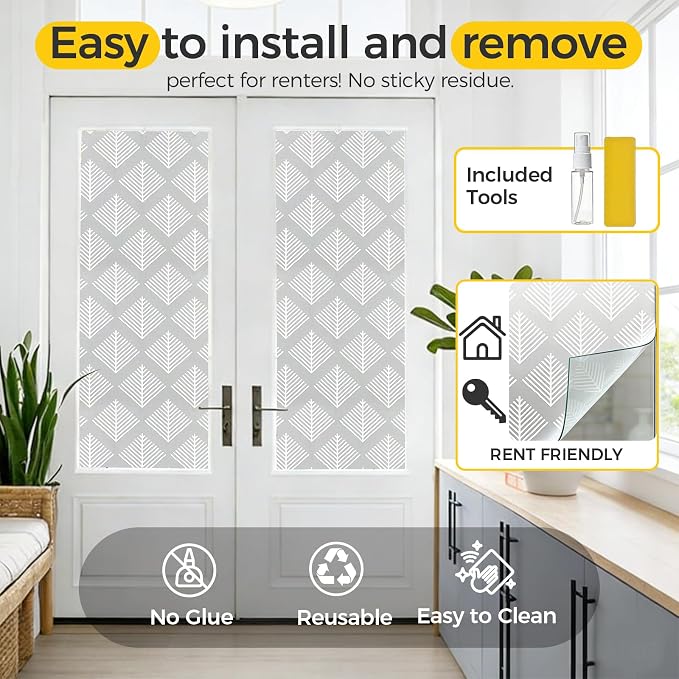OHTMERU Window Privacy Film Decorative - Image 5