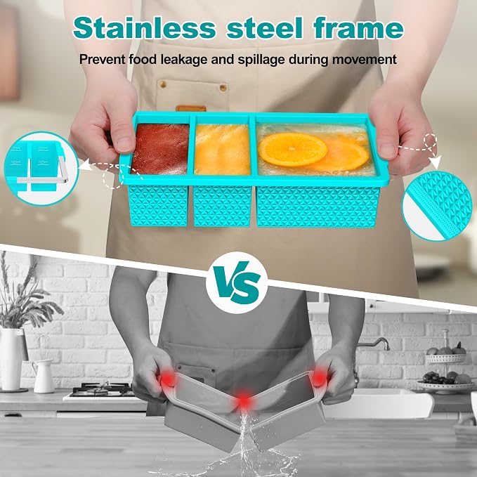 3 Pack - Silicone Freezer Trays - Image 4