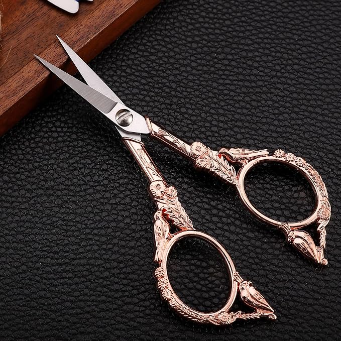 YOUGUOM Sewing Embroidery Scissors – Small Vintage Sharp Pointed Tip Shears - Image 2