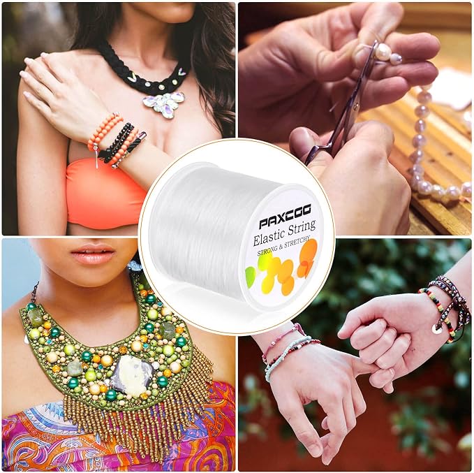 Paxcoo Elastic Bracelet String Cord Stretch Bead Cord - Image 7