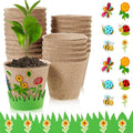 Jecery 12 Sets Garden Paper Craft Kit DIY Foam Flower Pots, Flower Planting and by Jecery