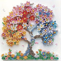 SHICERNHJ 5D Diamond Art Kits for Adults Beginner, Colorful Flower Tree Diamond by Unknown