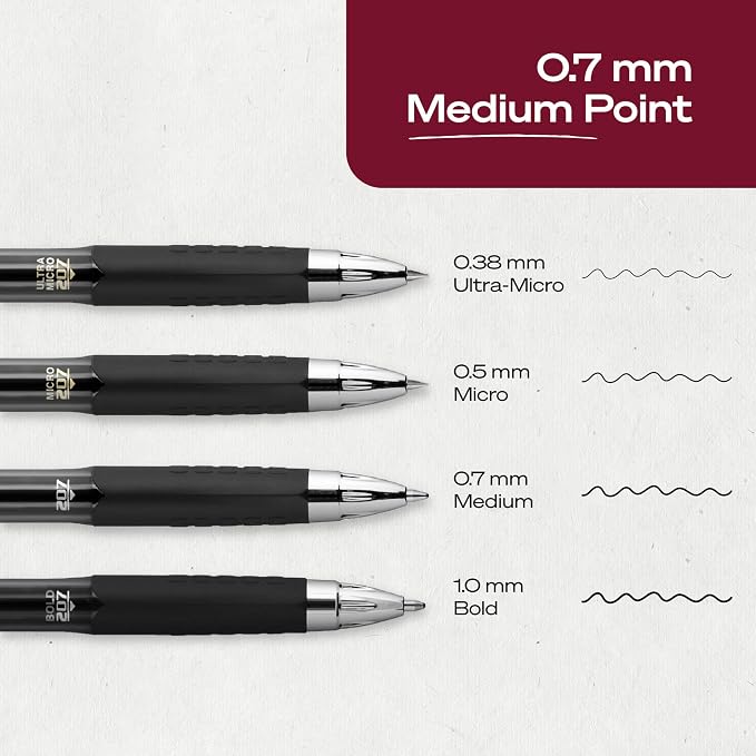 uniball™ 207 Gel Pens, 0.7mm Medium Point, Retractable, Smooth Writing - Image 5