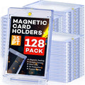 128ct Magnetic Card Holders, 35pt One Touch Card Holder, U-V Protection Hard by Zenowick