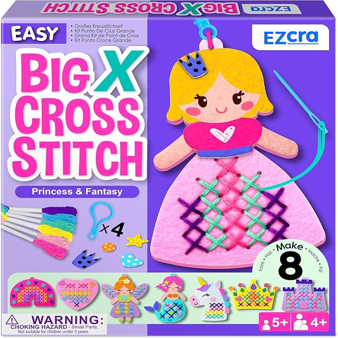 EZCRA Princess Cross Stitch Kit by EZCRA