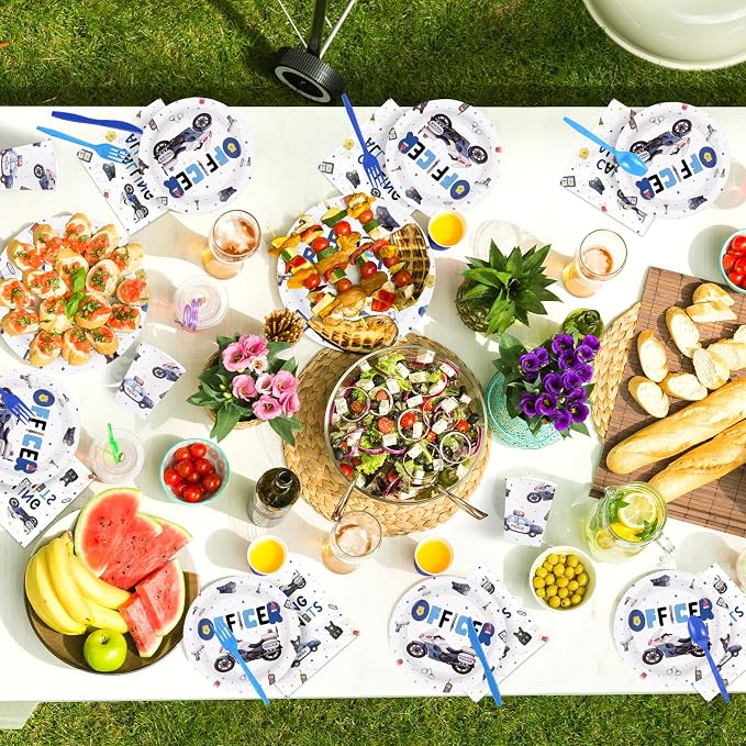 168Pcs Police Birthday Party Decorations - Image 5