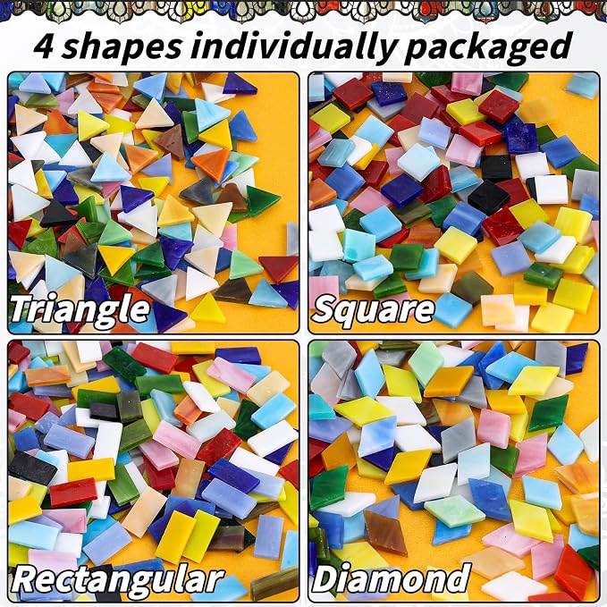 1600 Pcs Mosaic Tiles, Glass Mosaic Tiles - Image 3