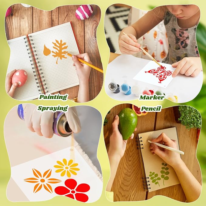 Fainne 100 Pcs 2 Inch Stencils Small Stencils - Image 4