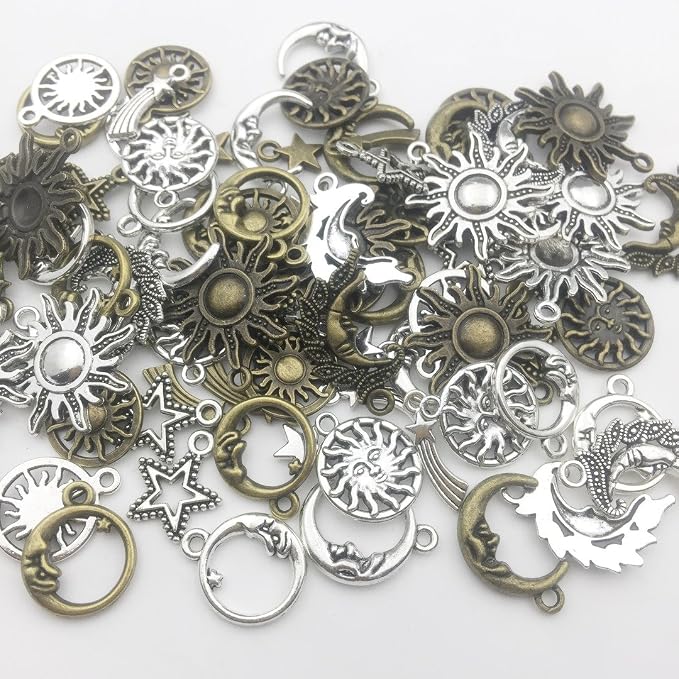 100g Craft Supplies Celestial Collection Charms Pendants - Image 6