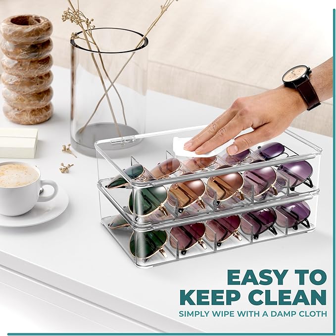 Sorbus Sunglasses Organizer - Image 3