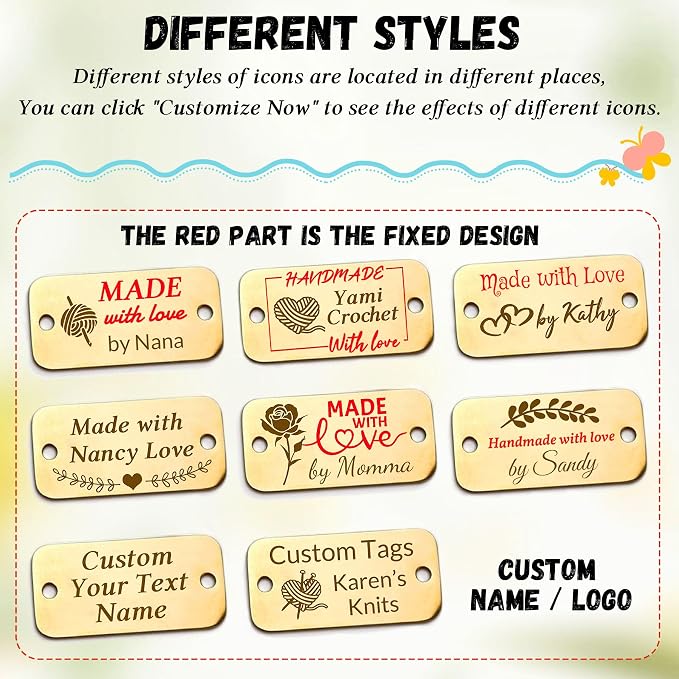 10-100Pcs Personalized Metal Tags - Image 4