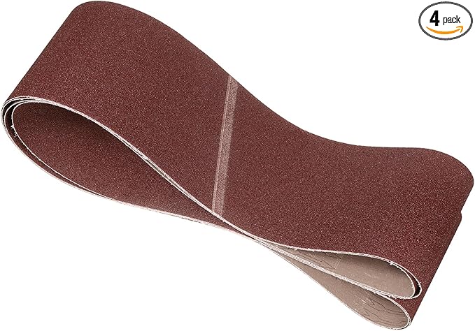 4 Pcs Sanding Belts 6 x 89 Inch 60 Grit Aluminum Oxide Abrasive Sandpaper for Belt Sander Metal Grinding Wood Working Weld Rust Removal