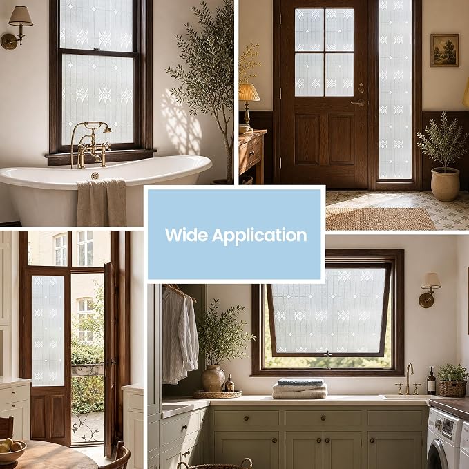 ADD.HERES Window Privacy Film, Stained Glass Decorative Static Cling, Removable - Image 7