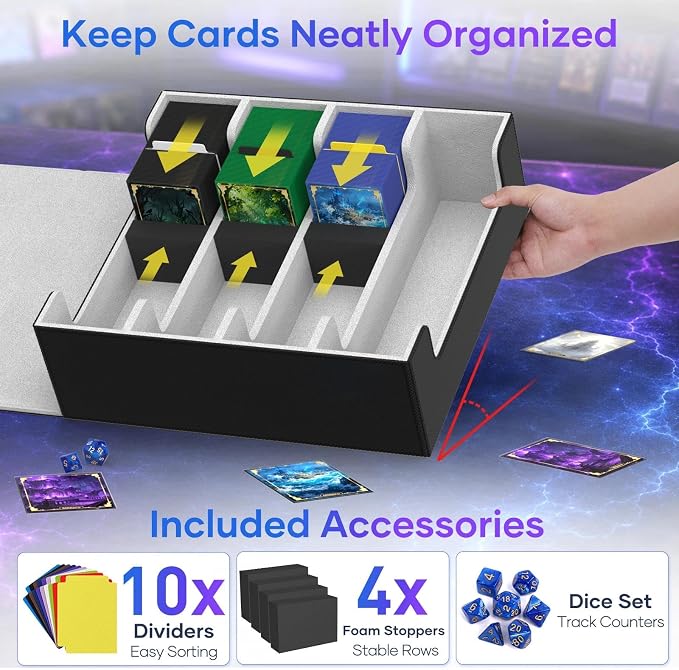 Mlikero Trading Card Storage Box, Bulk Card Storage - Image 4
